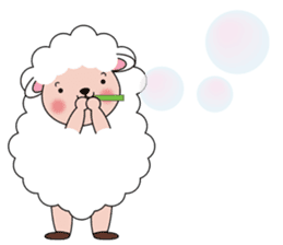 Lovely Fluffy Sheep sticker #1422076