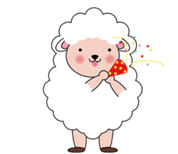 Lovely Fluffy Sheep sticker #1422082