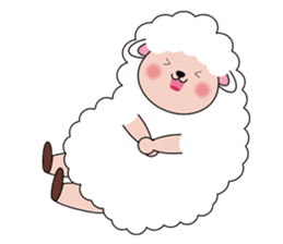 Lovely Fluffy Sheep sticker #1422084