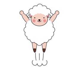 Lovely Fluffy Sheep sticker #1422086