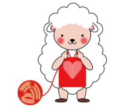 Lovely Fluffy Sheep sticker #1422088
