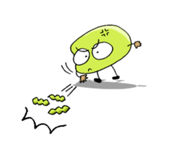 The Adventures of beans. sticker #1422907