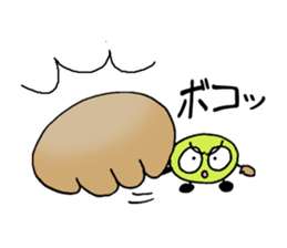The Adventures of beans. sticker #1422908
