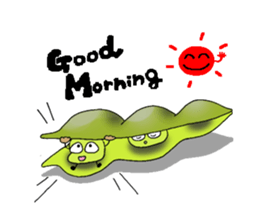 The Adventures of beans. sticker #1422910