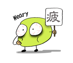 The Adventures of beans. sticker #1422928