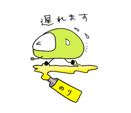 The Adventures of beans. sticker #1422931