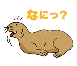 BAOchan of northern sea lion sticker #1423369