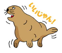 BAOchan of northern sea lion sticker #1423375