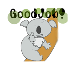 Koala a good listener sticker #1423541