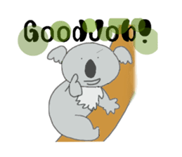 Koala a good listener sticker #1423541