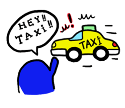 Blue bean sticker #1424581