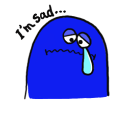 Blue bean sticker #1424582