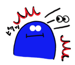 Blue bean sticker #1424591