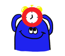 Blue bean sticker #1424594