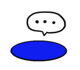 Blue bean sticker #1424596