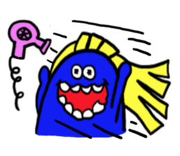 Blue bean sticker #1424603