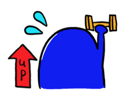 Blue bean sticker #1424606