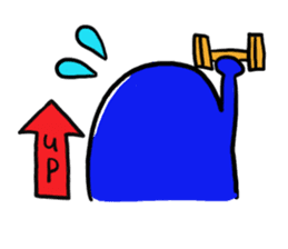 Blue bean sticker #1424606