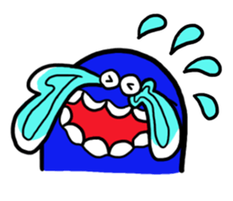 Blue bean sticker #1424607