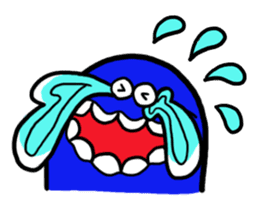 Blue bean sticker #1424607