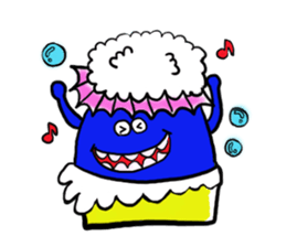 Blue bean sticker #1424611