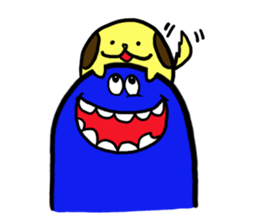 Blue bean sticker #1424612