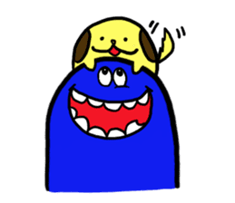 Blue bean sticker #1424612