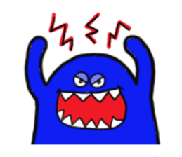 Blue bean sticker #1424614