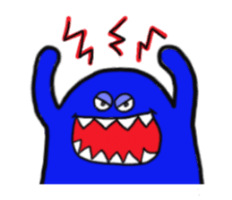 Blue bean sticker #1424614