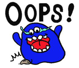 Blue bean sticker #1424617