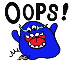 Blue bean sticker #1424617