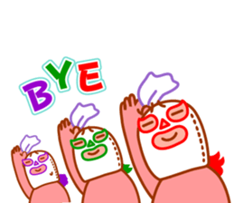 Cute fun character &HAPPY LIFE sticker #1424620