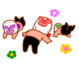 Cute fun character &HAPPY LIFE sticker #1424630