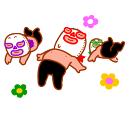 Cute fun character &HAPPY LIFE sticker #1424630