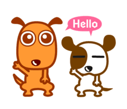 Cute fun character &HAPPY LIFE sticker #1424634