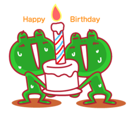 Cute fun character &HAPPY LIFE sticker #1424638