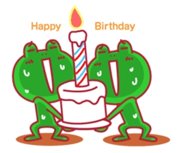 Cute fun character &HAPPY LIFE sticker #1424638