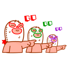 Cute fun character &HAPPY LIFE sticker #1424640