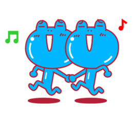 Cute fun character &HAPPY LIFE sticker #1424641