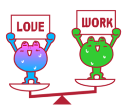 Cute fun character &HAPPY LIFE sticker #1424645