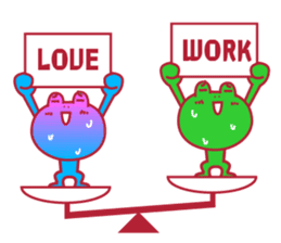 Cute fun character &HAPPY LIFE sticker #1424645