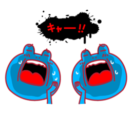 Cute fun character &HAPPY LIFE sticker #1424650