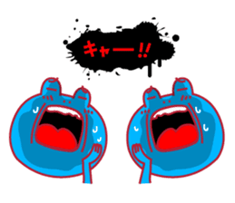 Cute fun character &HAPPY LIFE sticker #1424650