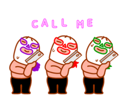 Cute fun character &HAPPY LIFE sticker #1424651