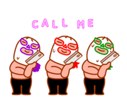 Cute fun character &HAPPY LIFE sticker #1424651