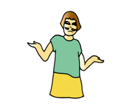 Wearing beard Miku sticker #1425109