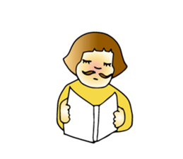 Wearing beard Miku sticker #1425121