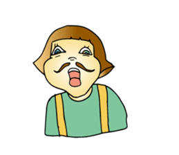 Wearing beard Miku sticker #1425124