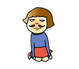 Wearing beard Miku sticker #1425131