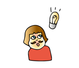 Wearing beard Miku sticker #1425137